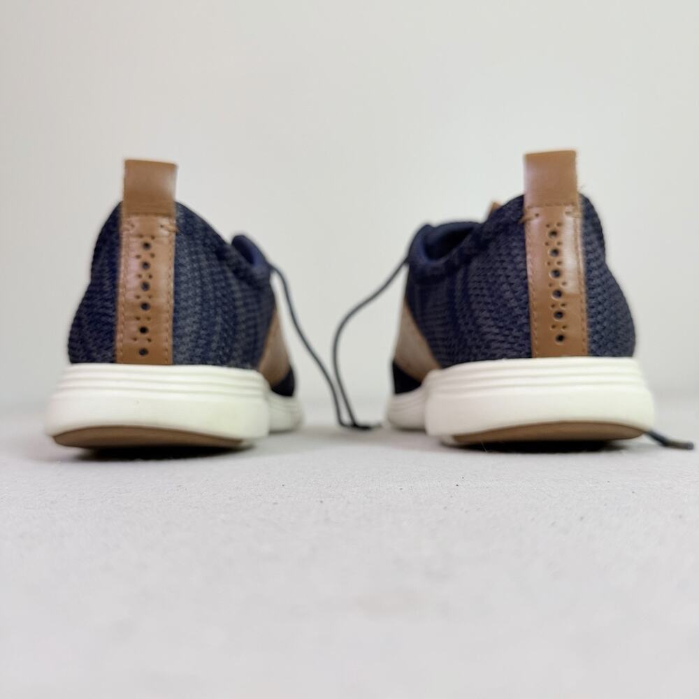 Cole Haan Grand Tour Knit Oxford Shoes Men's 11M Two Tone Blue Tan Casual Preppy - Picture 7 of 16